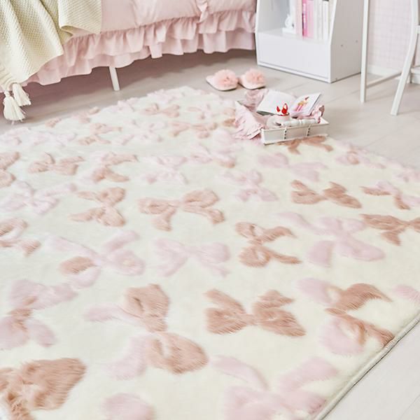 ふんわリボンラグ(長方形・180×240)サムネイル画像