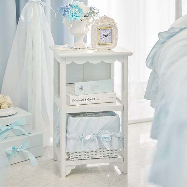 フリルバスケットチェスト(1杯・ブルー)/fille(フィーユ)