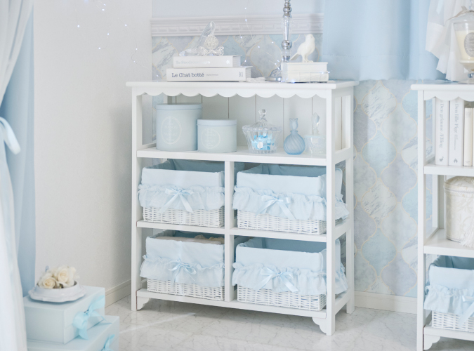 ブルーインテリアにおすすめの収納ラックの画像1