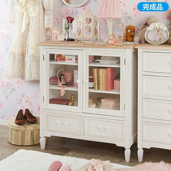 ガラスキャビネット商品『カントリー風ガラスキャビネット』サムネイル画像