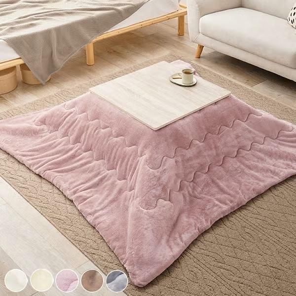 こたつ2点セット(正方形)/リバーシブルテーブル(60cm)&メレンゲタッチ布団のサムネイル画像