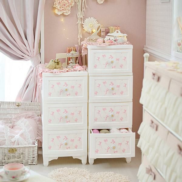 ドレスチェンジチェスト4段/ロマンティックリボンサムネイル画像