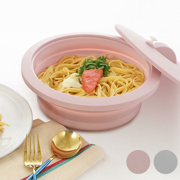 シリコンレンジ調理器(ラウンド)/デリッシュライフ サムネイル画像