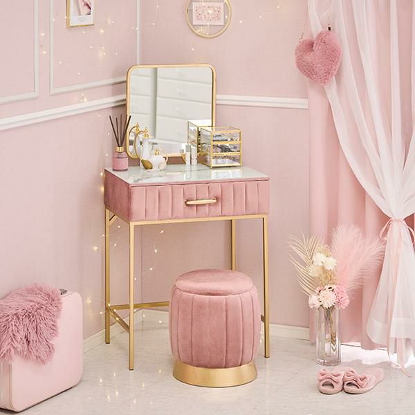 姫ドレッサー　スツール付サムネイル画像