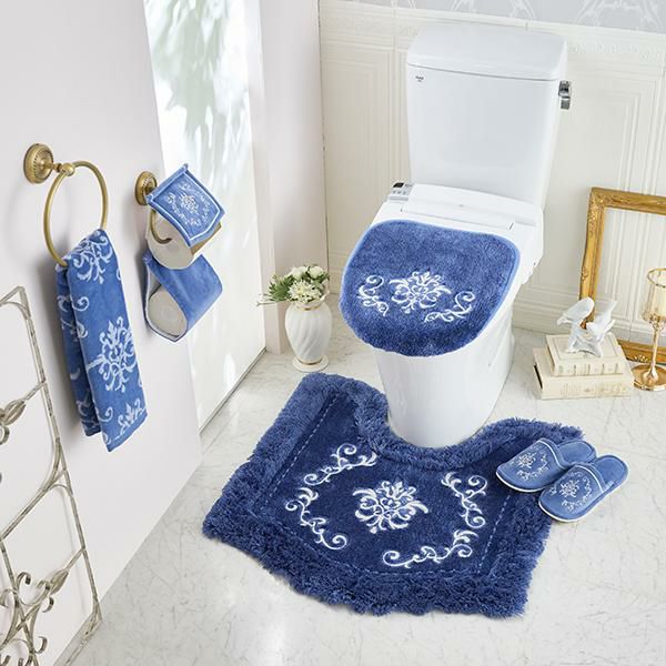 トイレマット＆兼用フタカバー2点セット/ロイヤルパレスメイン画像