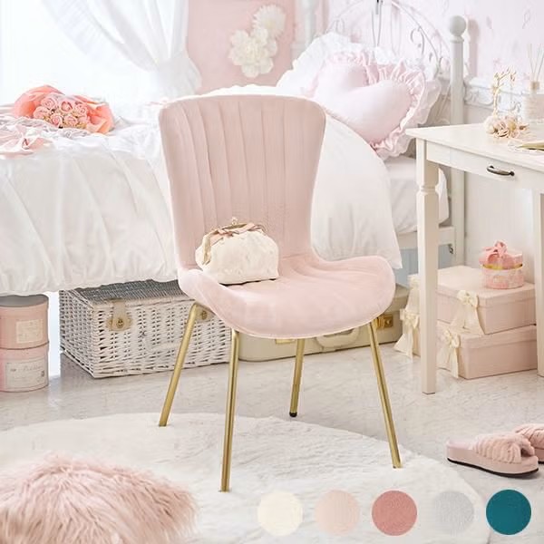 ダスティカラーのダイニングチェア(シェル)/ベロアのサムネイル画像