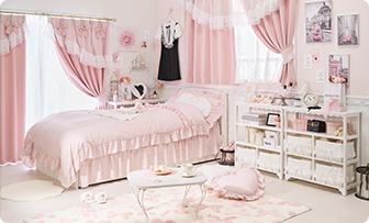 アンティーク 2段チェスト ベットサイド 姫系 姫かわ 収納 ロココ調