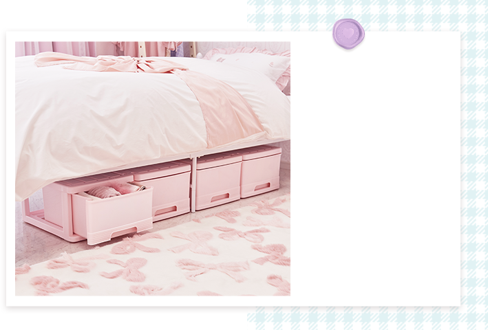 深型収納ケース1段/4個セット