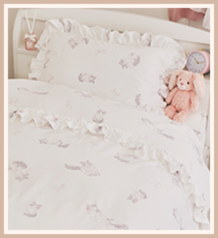 キャットリボン柄