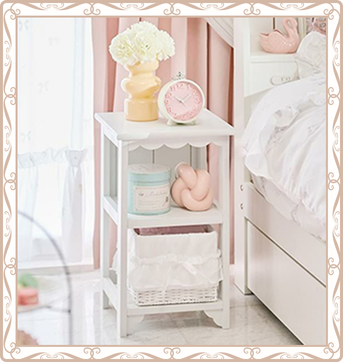 フリルバスケットチェスト(1杯　ピンク・ホワイト・ブルー)