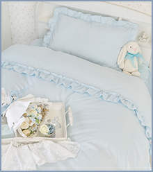 フリル布団カバー3点セット