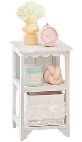 フリルバスケットチェスト(1杯　ピンク・ホワイト・ブルー)