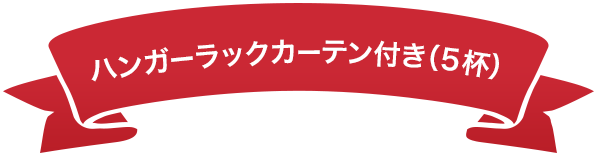 ハンガーラックカーテン付き（５杯）