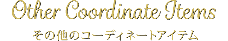 その他のコーディネートアイテム