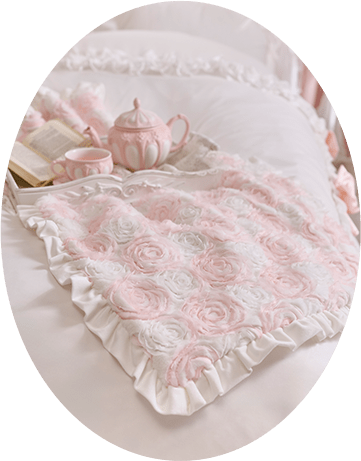 シフォンローズ ブランケット