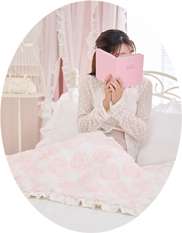 シフォンローズ ブランケット