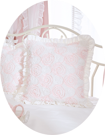 シフォンローズハートクッション