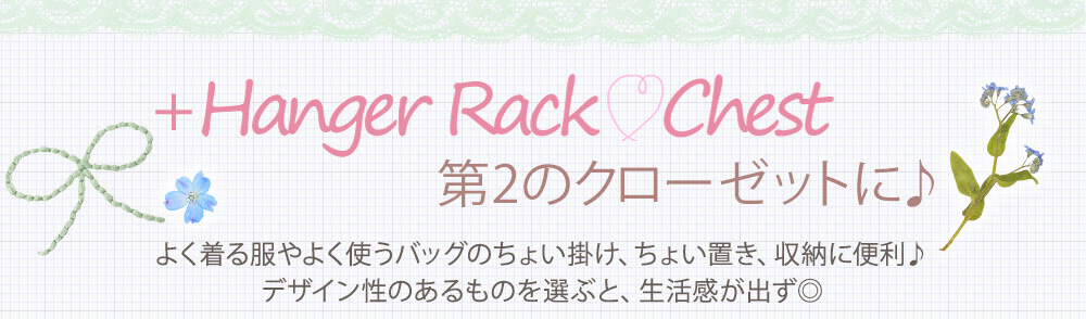 ＋ハンガーラック・プチプラチェスト第2のクローゼットに♪