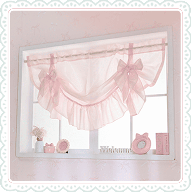 アレンジリボンカフェカーテン