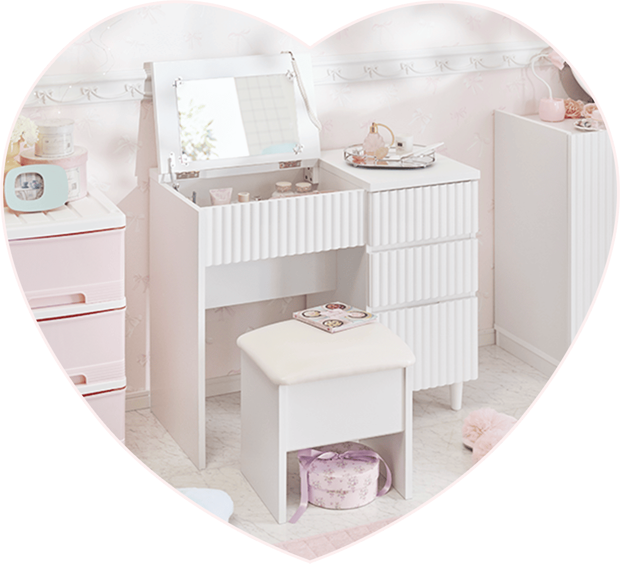 ウェイブドレッサー/マットホワイト