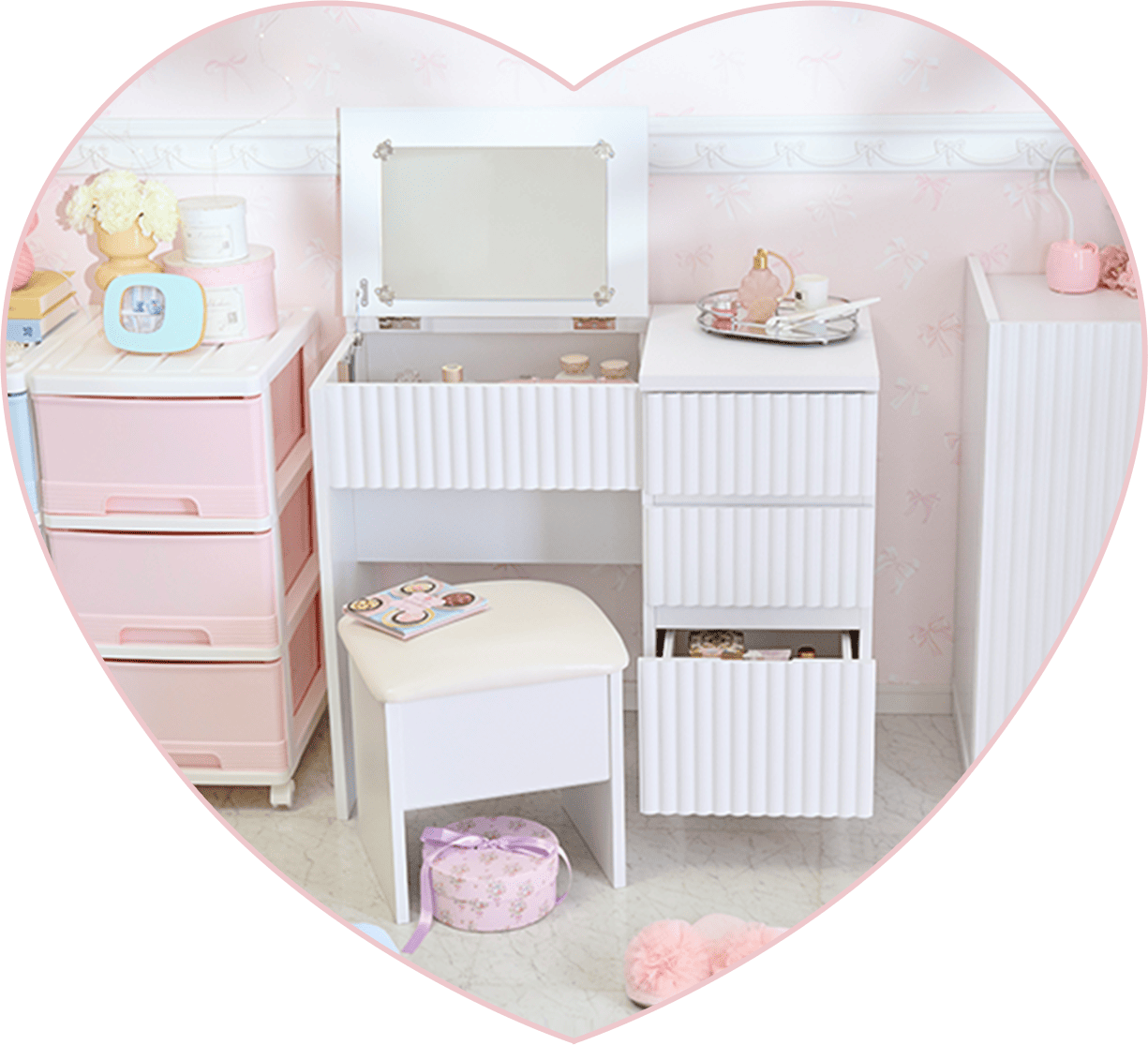 ウェイブドレッサー/マットホワイト