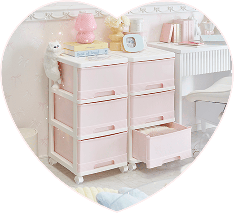 深型収納ケース3段/2個セット