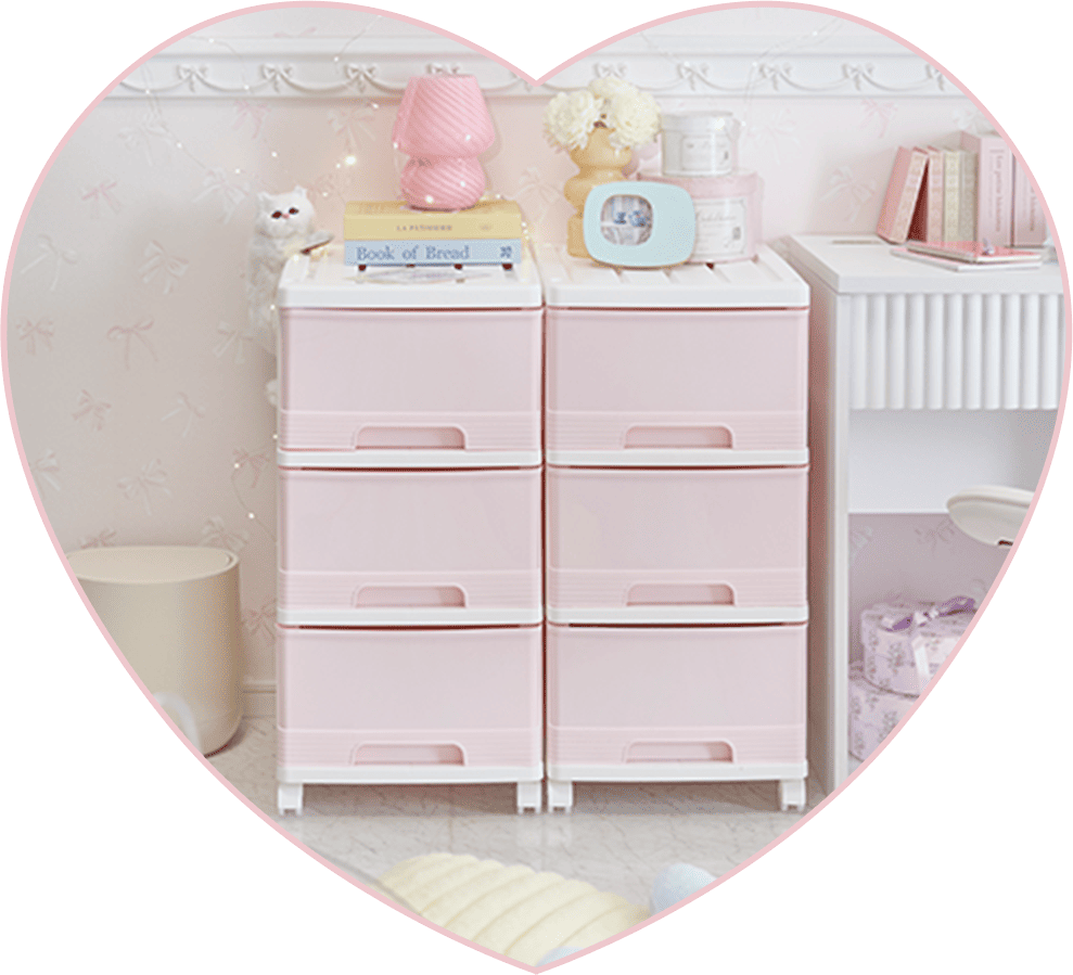 深型収納ケース3段/2個セット