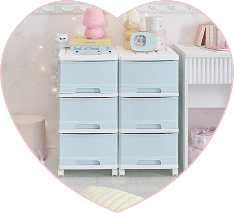 深型収納ケース3段/2個セット