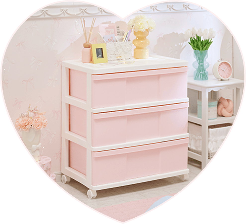 深型収納ケース3段/2個セット